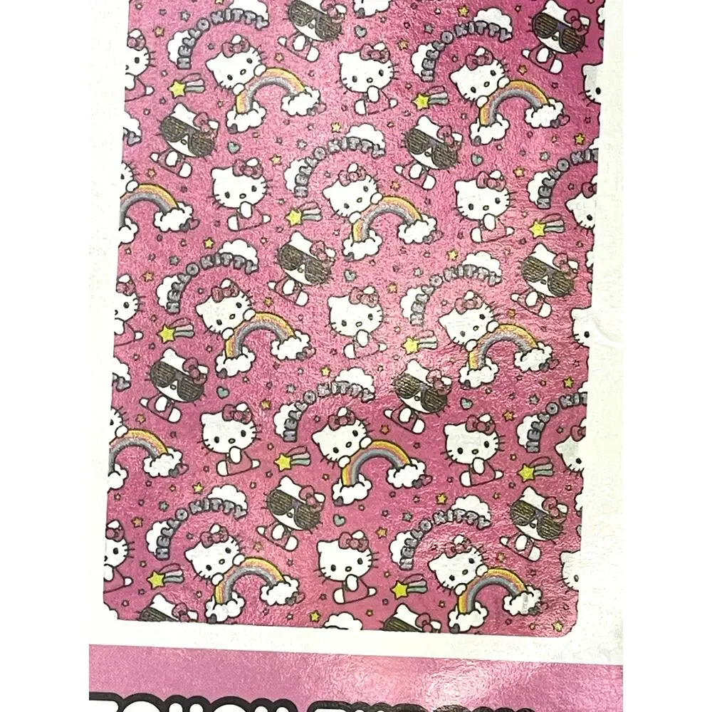 Hello Kitty Sanrio Silk Touch Throw Blanket 50 x 70 Starry Rainbows Pink NEW